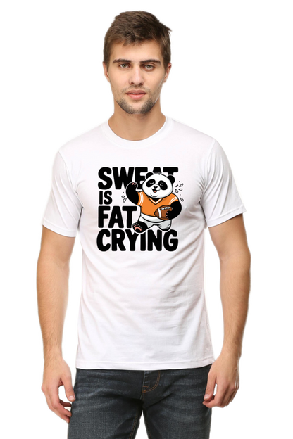 Sweat Is Fat Crying Tee