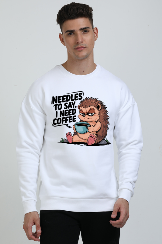 I Need Coffee Oversized Sweatshirt