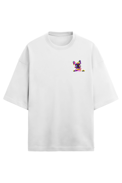 Pocket Frenchie Unisex Oversized Tee