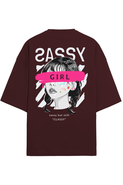 "Sassy Girl" Oversized Tee