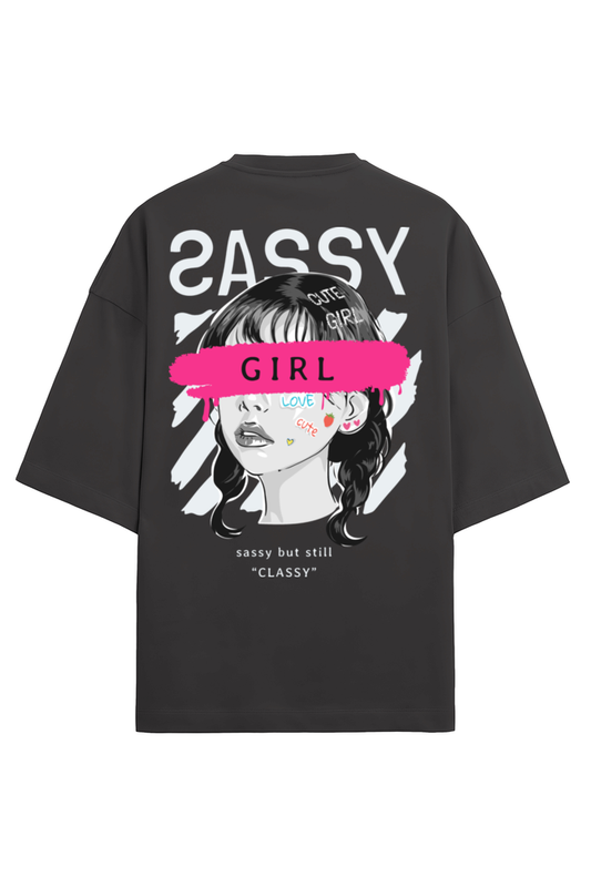 "Sassy Girl" Oversized Tee