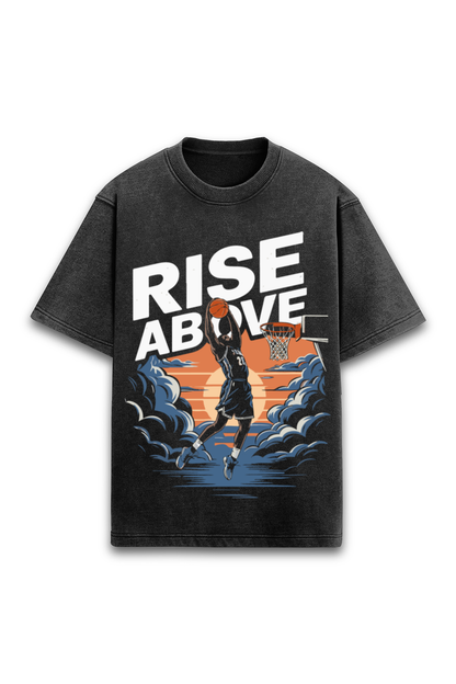 Rise Above Acidwashed Unisex Tee