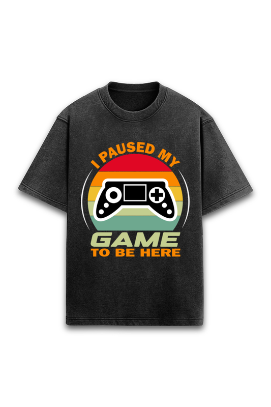 gaming vintage look oversized tee