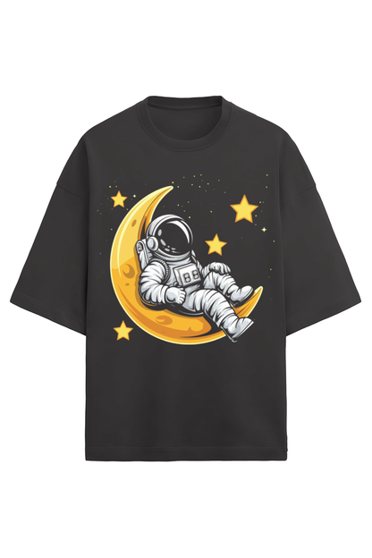 Astro On Moon Unisex Oversized Tee