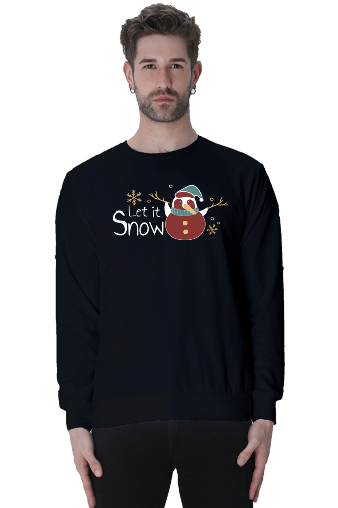 "Let It Snow" Unisex Oversized Holiday Sweatshirt