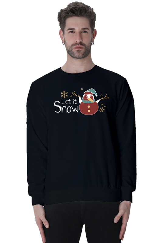 "Let It Snow" Unisex Oversized Holiday Sweatshirt