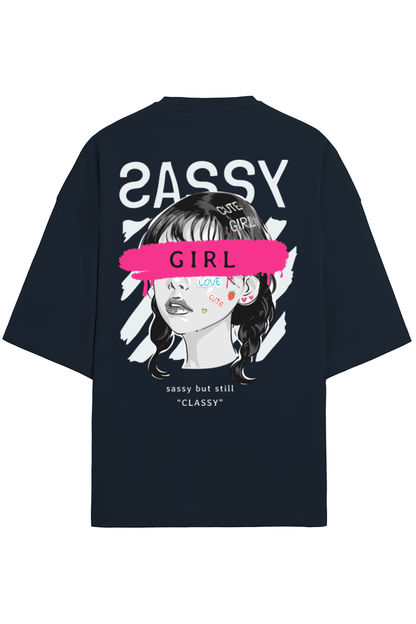 "Sassy Girl" Oversized Tee