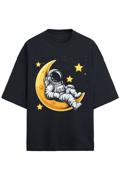 Astro On Moon Unisex Oversized Tee