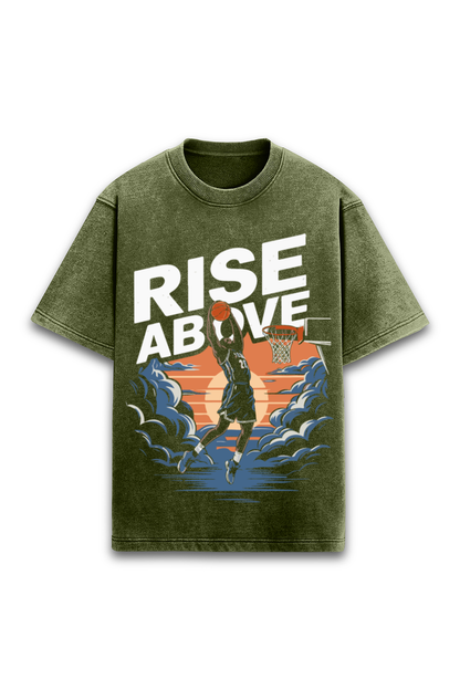 Rise Above Acidwashed Unisex Tee