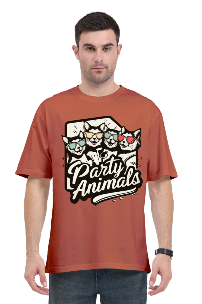 Party Animals Oversized Unisex Tee