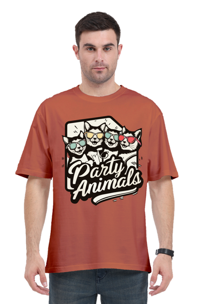 Party Animals Oversized Unisex Tee