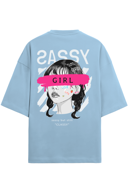 "Sassy Girl" Oversized Tee