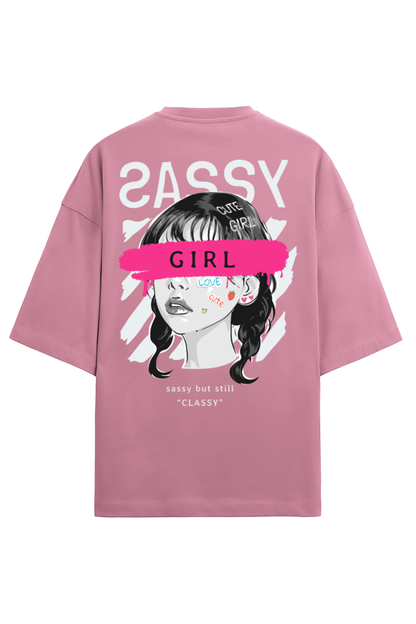 "Sassy Girl" Oversized Tee