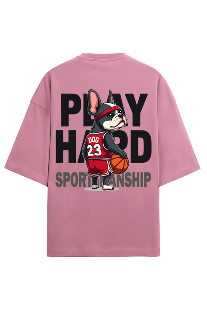 Play Hard Frenchie Oversized Tee