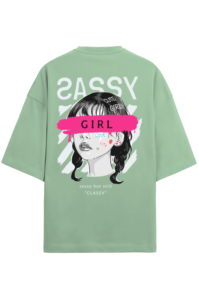 "Sassy Girl" Oversized Tee