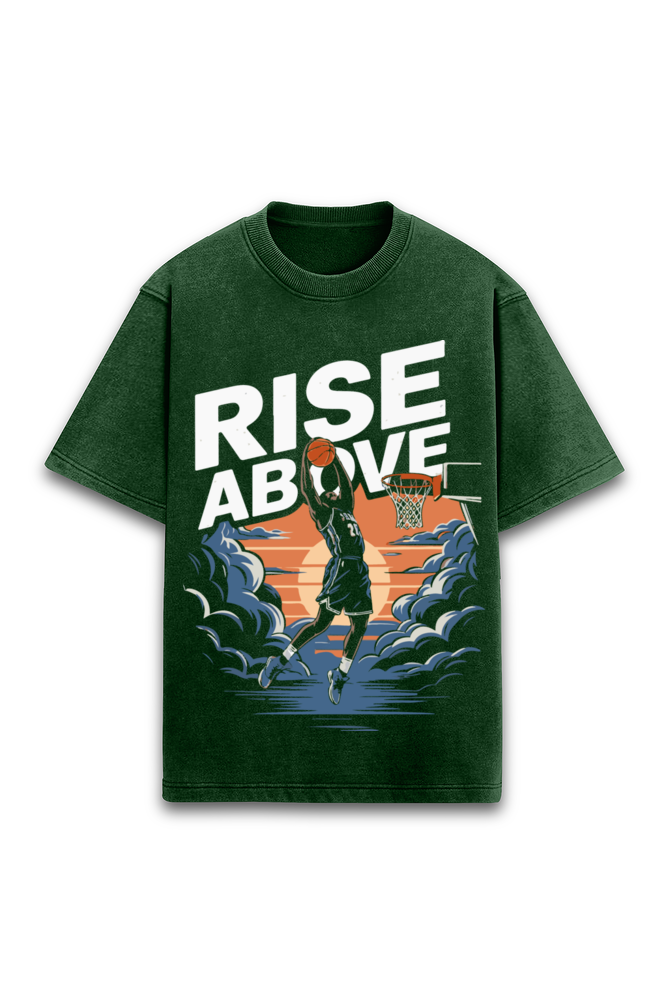 Rise Above Acidwashed Unisex Tee